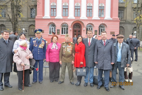 Громадська рада при Солом’янській райдержадміністрації взяла участь в прийомі естафети пам’яті «Слава визволителям України»